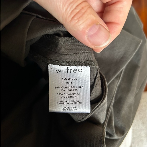 Aritzia Wilfred military green Paper Bag Skirt - Picture 6 of 10